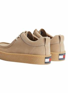 Zapatos Tommy Hilfiger De Ante Beige Para Hombre