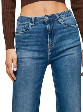 Pantalón Vaquero Pepe Jeans Willa Azul Para Mujer