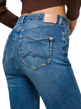 Pantalón Vaquero Pepe Jeans Willa Azul Para Mujer