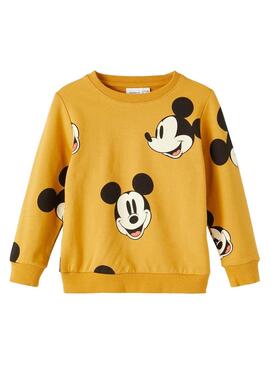 Sudadera Name It Mickey Amarilla Para Niño