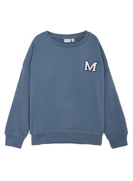 Sudadera Name It College Azul Para Niño