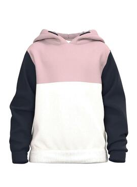 Sudadera Name It Colourblock Rosa Para Niña