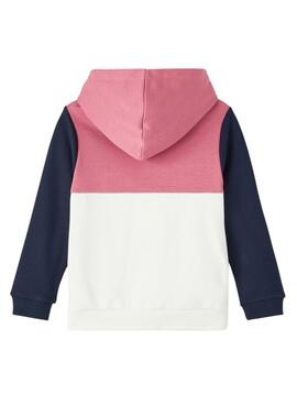 Sudadera Name It Colourblock Rosa Para Niña