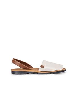 Menorquina Plana George Bay Blanco POPA para Hombre