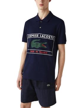 Polo Lacoste Made In France Marino Para Hombre