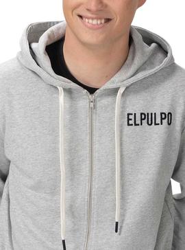 Chaqueta El Pulpo Storm Zip Gris Para Hombre