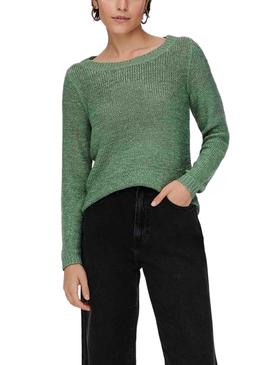 Jersey Only Geena De Punto Verde Para Mujer