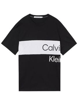 Camiseta Calvin Klein Institutional Negra Hombre