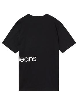 Camiseta Calvin Klein Institutional Negra Hombre