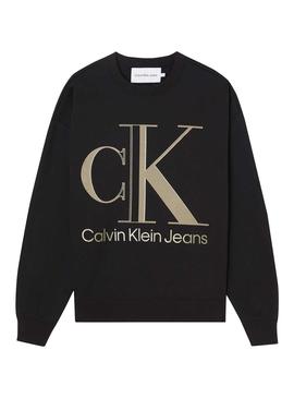 Sudadera Calvin Klein High Shine Negra Para Hombre