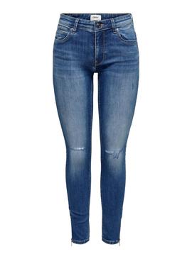 Pantalon Vaquero Only Kendell Azul Medio Mujer