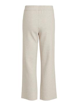 Pantalon Vila Cassie Knit Beige para Mujer