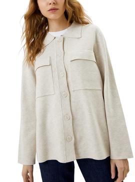 Cardigan Vila Cassie Knit Beige para Mujer