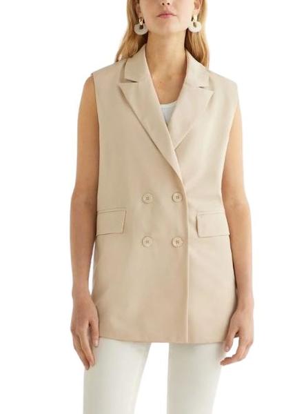 Chaleco Vila Vimarisa Blazer Beige