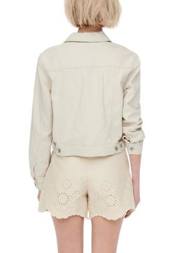 Chaqueta Vaquera Only Elena Beige para Mujer