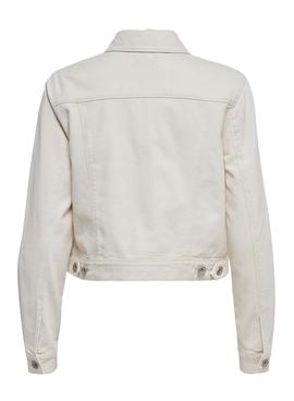 Chaqueta Vaquera Only Elena Beige para Mujer