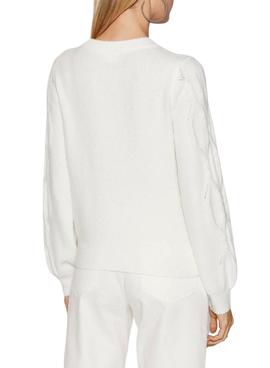 Jersey Vila Flinka Perlas Blanco para Mujer