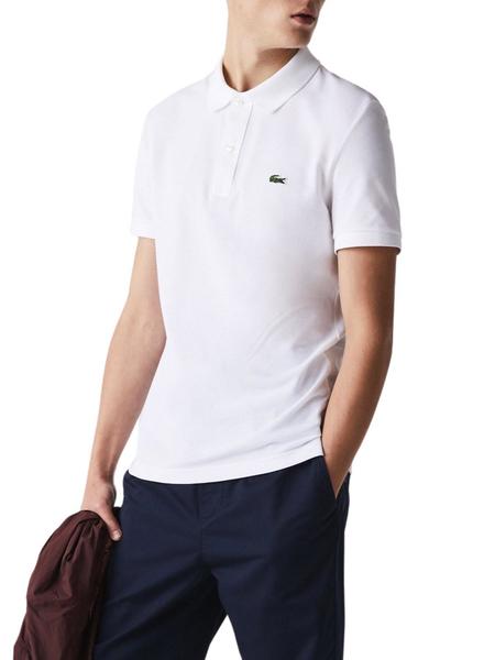 Polo Lacoste Basico Blanco para Hombre