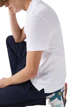 Polo Lacoste Basico Slim Fit Blanco para Hombre