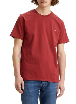 Camiseta Levis SS Original HM Roja Para Hombre