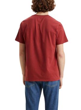 Camiseta Levis SS Original HM Roja Para Hombre