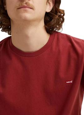 Camiseta Levis SS Original HM Roja Para Hombre