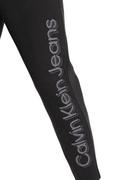 Pantalon Chandal Calvin Klein Vertical Bold Negro 