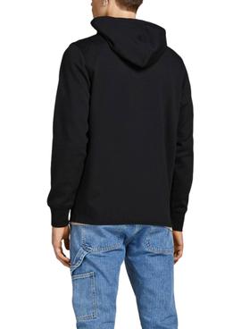 Sudadera Jack And Jones Cremallera Negra Hombre