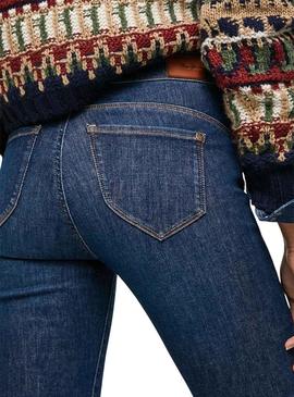 Pantalón Vaquero Pepe Jeans Zoe Azul Para Mujer