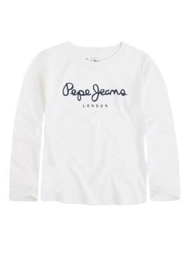 Camiseta Pepe Jeans New Herman Blanca Para Niño