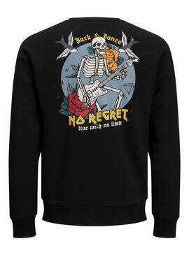 Sudadera Jack And Jones Bones Negra Para Niño