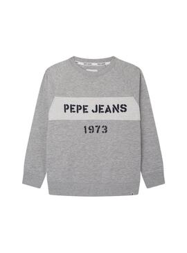 Sudadera Pepe Jeans Orson Gris Para Niño