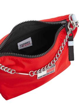 Bolso Tommy Jeans Summer Insignia Rojo Mujer