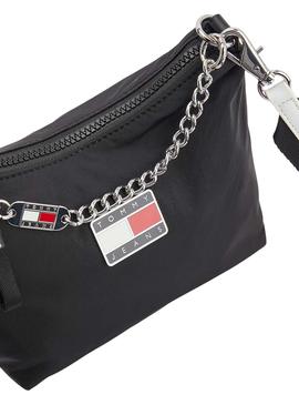 Bolso Tommy Jeans Summer Insignia Negro Mujer
