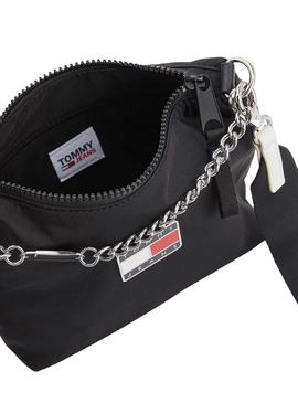 Bolso Tommy Jeans Summer Insignia Negro Mujer