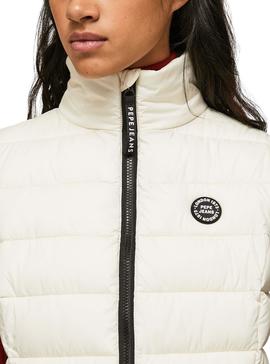 PEPE JEANS - Chaleco blanco roto Nina Mujer