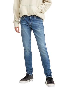 Pantalón Vaquero Levis Skinny Taper Azul Hombre