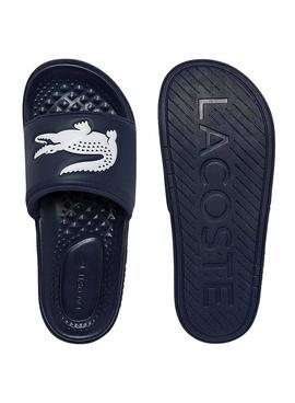 Chanclas Lacoste Dualiste Azul Marino para Hombre