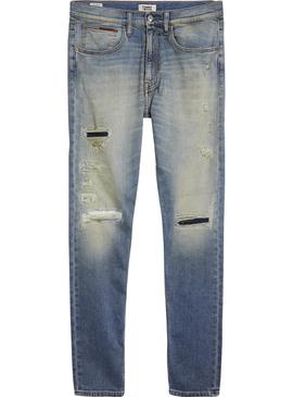 Pantalon Vaquero Tommy Jeans Modern Tapered Gris