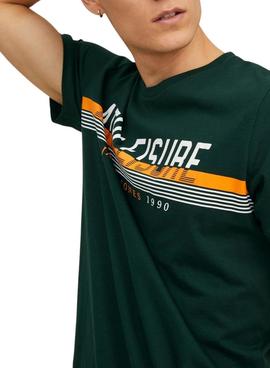 Camiseta Jack And Jones Iron Verde Para Hombre