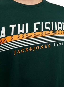 Camiseta Jack And Jones Iron Verde Para Hombre