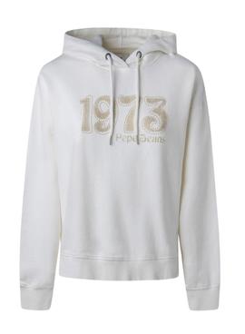 Sudadera Pepe Jeans Sadie Blanca Para Mujer