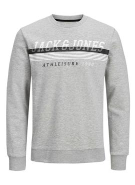 Sudadera Jack And Jones Iron Gris Para Hombre