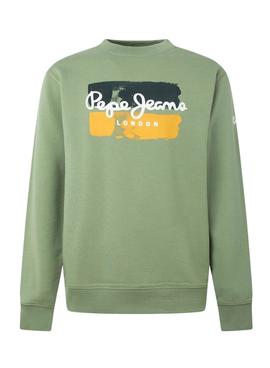 Sudadera Pepe Jeans Prestyn Verde Para Hombre