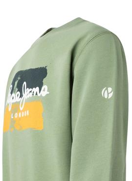 Sudadera Pepe Jeans Prestyn Verde Para Hombre