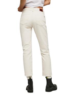 Pantalón Vaquero Pepe Jeans Mary Blanco Mujer