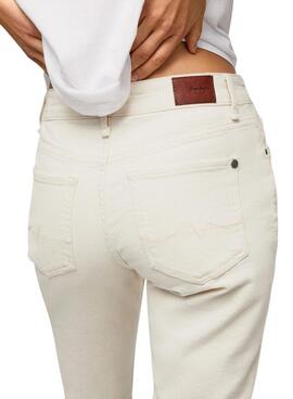 Pantalón Vaquero Pepe Jeans Mary Blanco Mujer