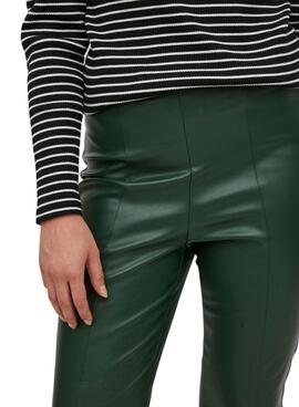 Pantalón Vila Dagmar Verde Para Mujer