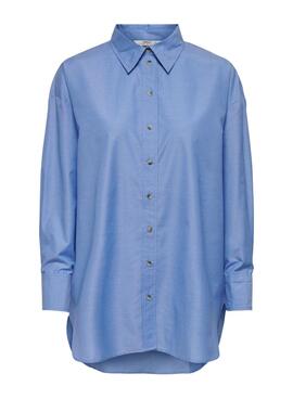 Camisa Only New Grace Azul Para Mujer