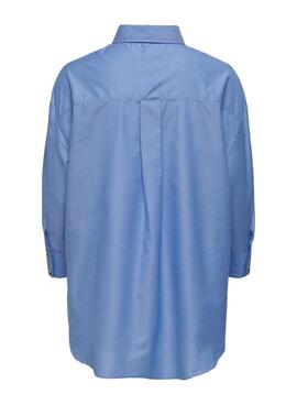 Camisa Only New Grace Azul Para Mujer